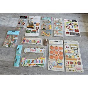 Sticker Lot SCHOOL Kids PreK Elementary Scrapbooking 3D Stickers Jolees RARE #65